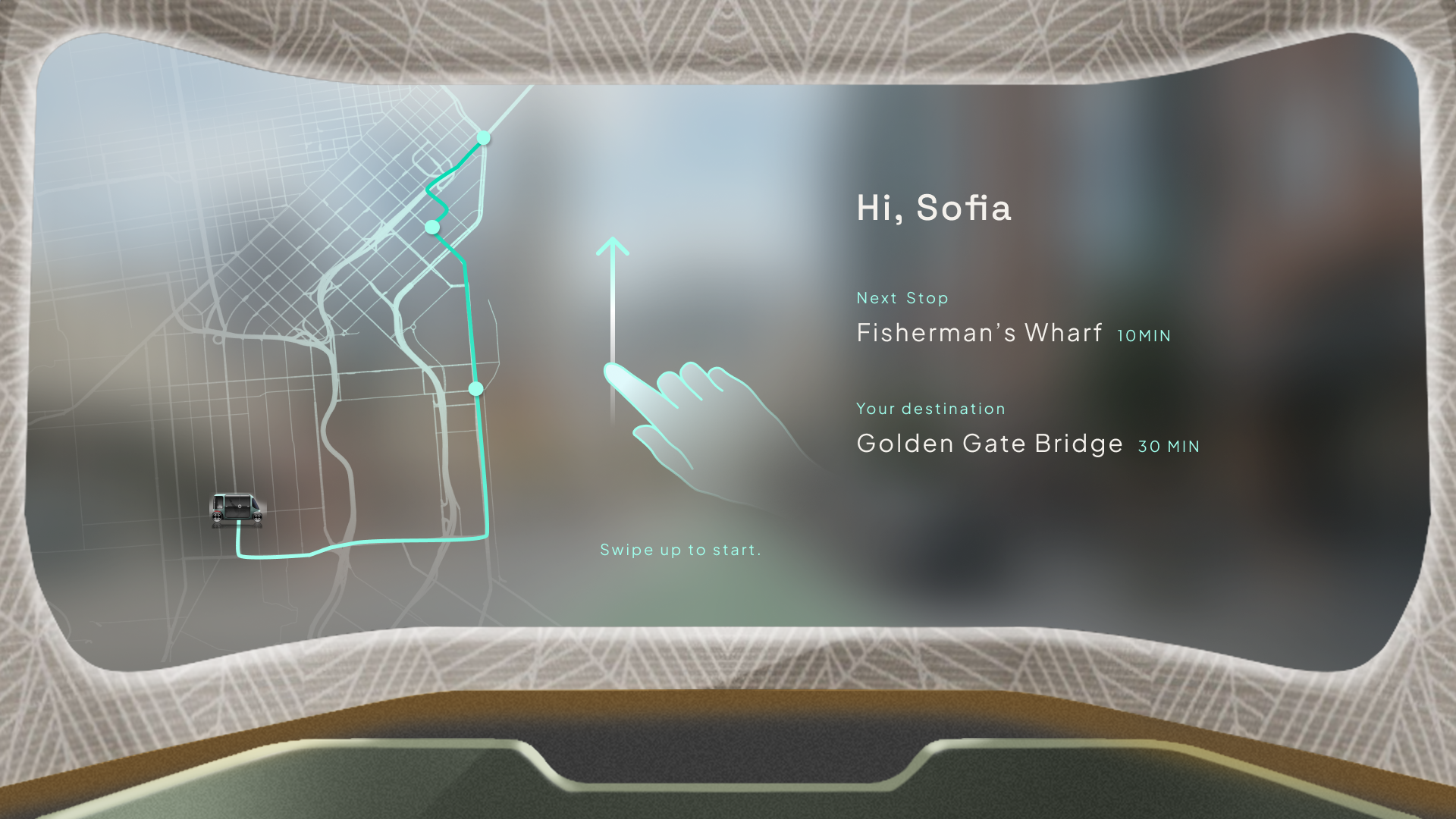 HUD boarding screen