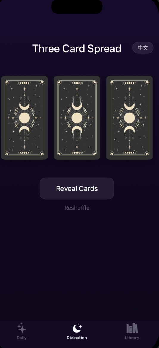 Card Library tab